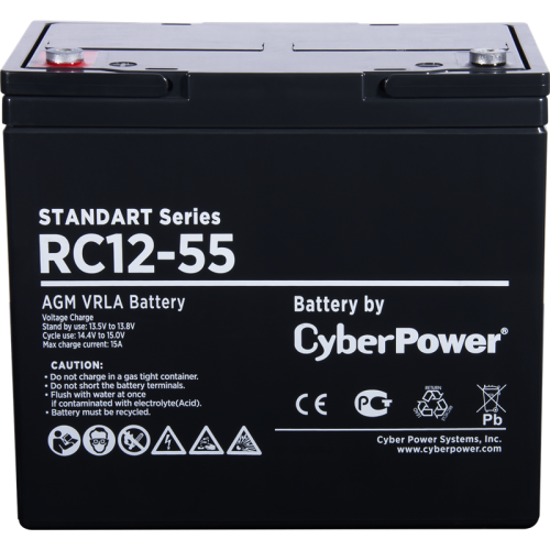 Аккумуляторная батарея SS CyberPower RC 12-55 / 12 В 55 Ач