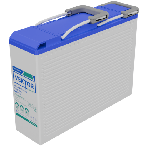 Батарея Vektor Battery серия FT (S), FT 12-100S, напряжение 12В, емкость 100 Ач (разряд 10 часов), макс. ток разряда (5 сек.) 1000А, макс. ток заряда 30 А, свинцово-кислотная типа AGM, клеммы M8, ДxШxВ 395x110x287мм., вес 30,3 кг., срок службы 15 лет