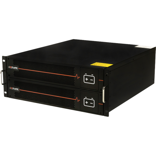 Батарейный блок Стоечный (rack), 1х40шт 9Ач, 4U. Г*Ш*В(мм) 440*874*175, вес 140кг. (ЕРМАК ВВ-1280-Р)