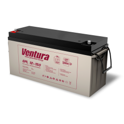 Батарея Ventura серия GPL, GPL12-150, напряжение  12B, емкость 155Ач (разряд 20 часов), макс. ток заряда 45А,  свинцово-кислотная типа AGM,  клеммы  F8, ДШВ  483х170х240мм, вес 42кг/ Ventura battery GPL series, GPL12-150, voltage 12V, capacity 155Ah (disc