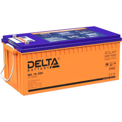Батарея Vektor Battery серия GEL, GEL 12-200, напряжение 12В, емкость 205 Ач (разряд 10 часов), макс. ток разряда (5 сек.) 2050А, макс. ток заряда 41 А, свинцово-кислотная типа GEL, клеммы M8, ДxШxВ 523x239x218мм., вес 60,3 кг., срок службы 13 лет