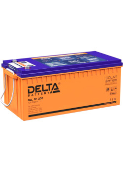Батарея Vektor Battery серия GEL, GEL 12-200, напряжение 12В, емкость 205 Ач (разряд 10 часов), макс. ток разряда (5 сек.) 2050А, макс. ток заряда 41 А, свинцово-кислотная типа GEL, клеммы M8, ДxШxВ 523x239x218мм., вес 60,3 кг., срок службы 13 лет