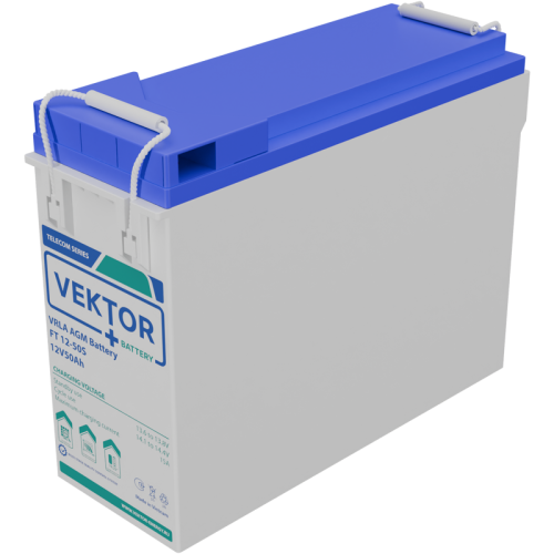 Батарея Vektor Battery серия FT (S), FT 12-150S, напряжение 12В, емкость 150 Ач (разряд 10 часов), макс. ток разряда (5 сек.) 1500А, макс. ток заряда 45 А, свинцово-кислотная типа AGM, клеммы M8, ДxШxВ 550x102x315мм., вес 44,5 кг., срок службы 15 лет