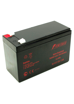 Батарея POWERMAN Battery CA1272, напряжение 12В, емкость 7Ач,макс. ток разряда 105А, макс. ток заряда 2.1А, свинцово-кислотная типа AGM, тип клемм F2, Д/Ш/В 151/65/94, 2.21 кг./ Battery POWERMAN Battery CA1272, voltage 12V, capacity 7Ah, max. discharge cu