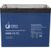 Battery Parus Electro, professional series HMG-12-75, voltage 12V, capacity 75Ah (discharge 10 hours), max. discharge current (5sec) 700A, max. charge current 22.5A, lead-acid GEL type, M6 bolt terminals, LxWxH 258x166x210mm., total height with terminals 
