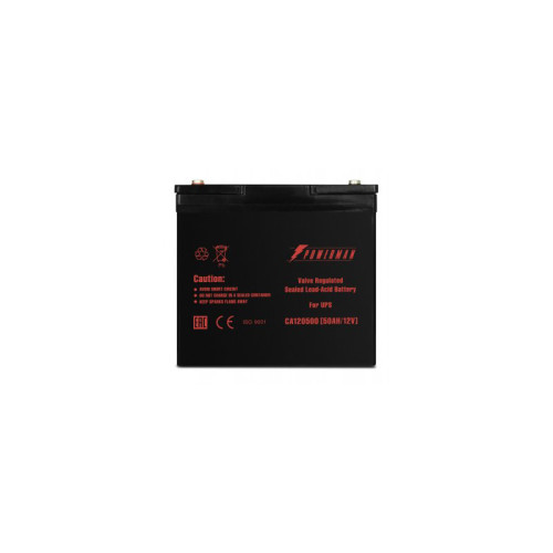 Батарея POWERMAN Battery CA12500, напряжение 12В, емкость 50Ач, макс. ток разряда 500А, макс. ток заряда 15А, свинцово-кислотная типа AGM, тип клемм M1, Д/Ш/В В229/138/208, 16.2 кг./ Battery POWERMAN Battery CA12500, voltage 12V, capacity 50Ah, max. disch