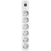 Фильтр-удлинитель PowerCom SP-06W 3.0M, 6 розеток, белый, 16А, 4кВт, 380Дж, защитные шторки, защита от КЗ, перегрузки, ВЧ и импульсных помех, кабель 3x1.5 мм2, ШхГхВ 338.5х50х40.2 мм, вес 0.68 кг./ Surge protector PowerCom SP-06W 3.0M, 6 sockets, white, 1