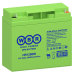 Батарея WBR серия HR, HR1280W, напряжение 12В, емкость 22Ач (разряд 20 часов), 86 Вт/Эл при 15-мин. разряде до U кон. - 1.6 В/Эл при 25 °С, макс. ток разряда (5 сек.) 300А, макс. ток заряда 6.6A, свинцово-кислотная типа AGM, клеммы F3, под болт с гайкой М
