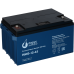 Battery Parus Electro, professional series HMG-12-65, voltage 12V, capacity 60.4Ah (discharge 10 hours), max. discharge current (5sec) 650A, max. charge current 19.5A, lead-acid GEL type, M6 bolt terminals, LxWxH 350x167x179mm., total height with terminal