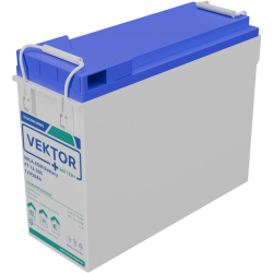 Батарея Vektor Battery серия FT (S), FT 12-50S, напряжение 12В, емкость 52,5 Ач (разряд 10 часов), макс. ток разряда (5 сек.) 525А, макс. ток заряда 15,7 А, свинцово-кислотная типа AGM, клеммы M6, ДxШxВ 291x106x223мм., вес 15,3 кг., срок службы 15 лет