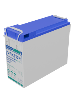 Батарея Vektor Battery серия FT (S), FT 12-50S, напряжение 12В, емкость 52,5 Ач (разряд 10 часов), макс. ток разряда (5 сек.) 525А, макс. ток заряда 15,7 А, свинцово-кислотная типа AGM, клеммы M6, ДxШxВ 291x106x223мм., вес 15,3 кг., срок службы 15 лет