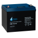 Battery Parus Electro, standard series HM-12-75, voltage 12V, capacity 75Ah (discharge 10 hours), max. discharge current (5sec) 700A, max. charge current 22.5A, lead-acid AGM type, M6 bolt terminals, LxWxH 258x166x206mm., total height with terminals 215mm