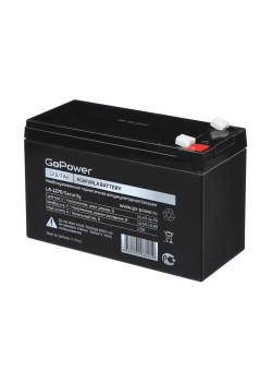 Аккумулятор свинцово-кислотный GoPower LA-1270/security 12V 7Ah клеммы T1/ F1 (1/5)