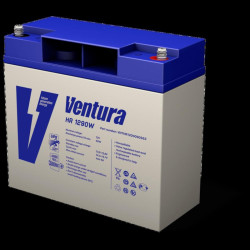 Батарея Ventura серия HR, HR1290W, напряжение  12 В, емкость 20Ач (разряд 20 часов), макс. ток заряда 6А,  свинцово-кислотная типа AGM,  клеммы  F6, ДШВ  181x77x167мм, вес 6.2кг/ Ventura battery HR series, HR1290W, voltage 12 V, capacity 20Ah (discharge 2