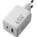 Defender Сетевой адаптер UPA-145 45W, USB A+C, белый