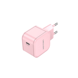 Сетевое зарядное устройство Vention на 1 порт USB С 20W Розовый, шт.