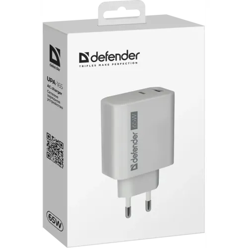 Defender Сетевое ЗУ UPA-165 USB A+C, 65W