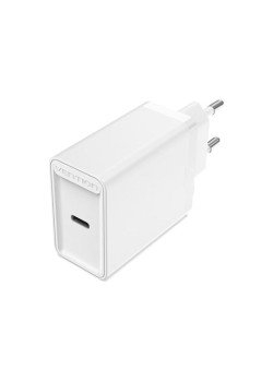 Сетевое зарядное устройство Vention на 1 порт USB C QC 4.0 Белый