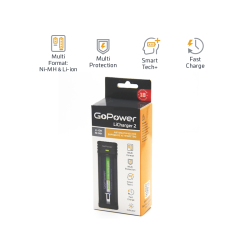 З/У для аккумуляторов GoPower LiCharger 2 Ni-MH/Ni-Cd/Li-ion/IMR 1 слот (1/100)