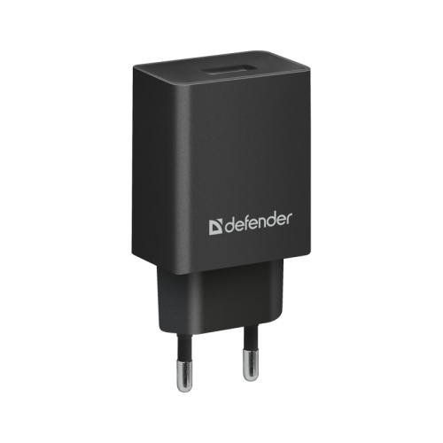 Defender Сетевой адаптер EPA-10 черный, 1xUSB, 5V/2.1А, пакет