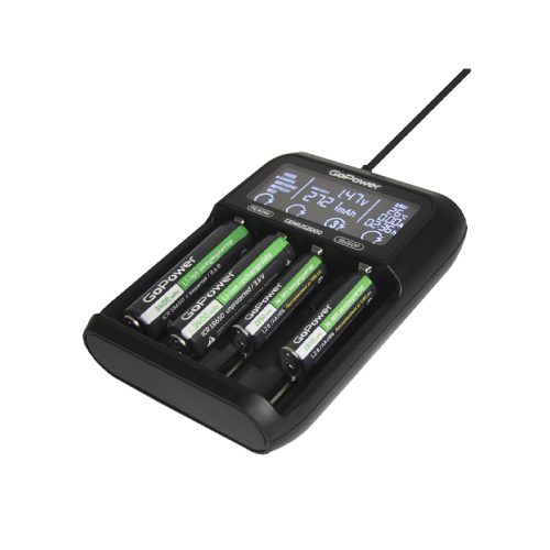 З/У для аккумуляторов GoPower Genius2000 Ni-MH/Ni-Cd/Li-ion/IMR/LiFePO4 4 слота (1/40)