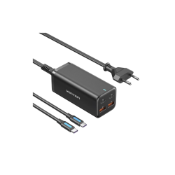 Сетевое зарядное устройство Vention на 4 порта GaN 100W USB (C+C+A+A) Чёрный, шт.