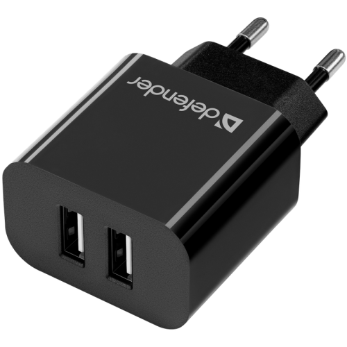 Defender Сетевой адаптер UPC-21 2xUSB,5V/2.1А кабель microUSB