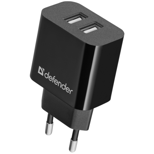 Defender Сетевой адаптер UPC-21 2xUSB,5V/2.1А кабель microUSB