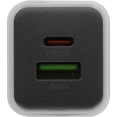 Сетевое зар./устр. Hoco N46 Glorious 20W 3A (PD+QC+AFC) USB-A/Type-C универсальное белый (35301)