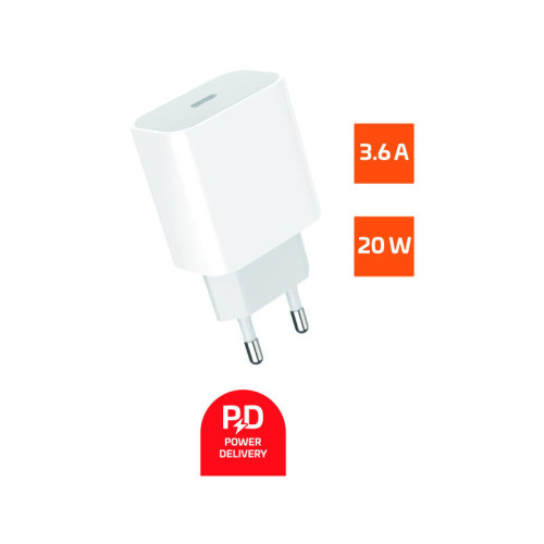 Сетевое З/У GoPower GPPD06 Type-C 20W PD3.0 белый Сетевое З/У GoPower GPPD06 Type-C 20W PD3.0 белый