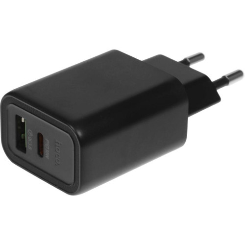 Сетевое зар./устр. Hoco Gentle PD30W+QC3.0 30W 3A (PD+QC) USB/USB Type-C универсальное черный (44358)