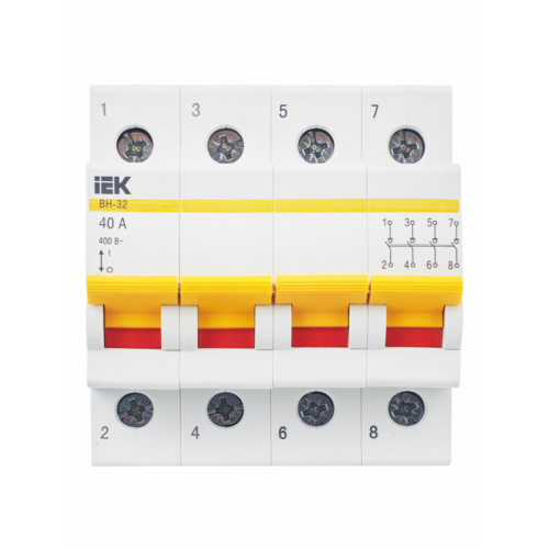 KARAT Выключатель нагрузки (мини-рубильник) ВН-32 4P 40А IEK