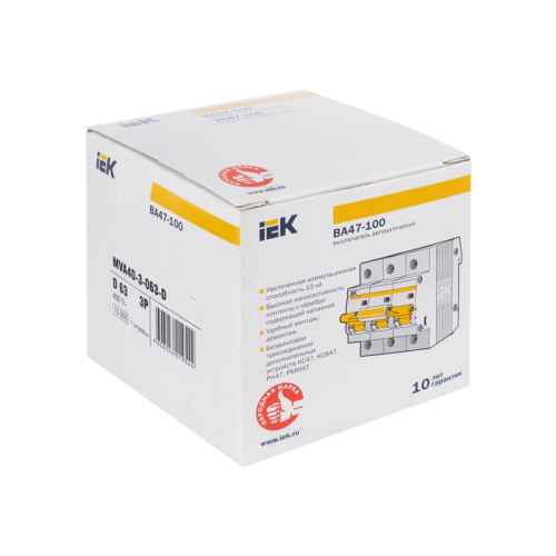 KARAT Авт. выкл. ВА47-100 3P D 63А 10кА IEK