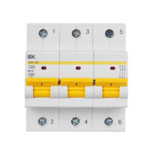 Авт. выкл. ВА47-150 3Р 80А 15кА х-ка C IEK
