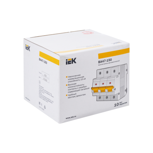 KARAT Авт. выкл. ВА47-150 3P D 125А 15кА IEK