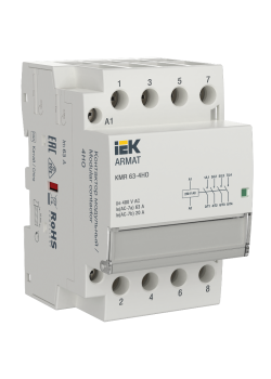 ARMAT Контактор модульный KMR 63А 230В AC 4НО IEK