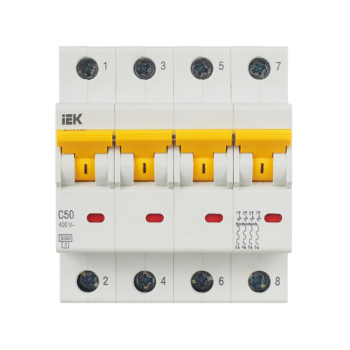 KARAT Авт. выкл. ВА47-60M 4P C 50А 6кА IEK