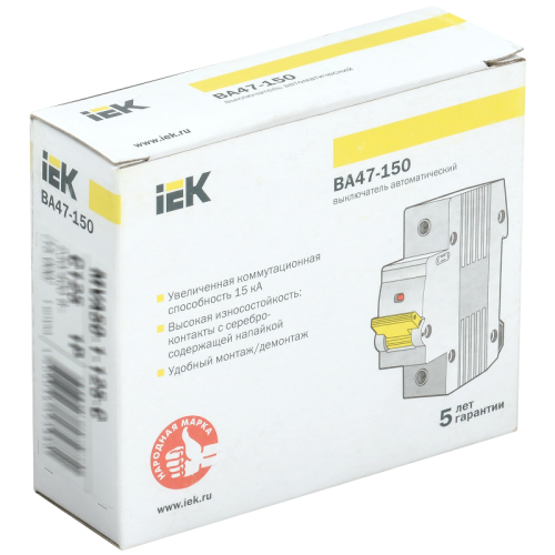 KARAT Авт. выкл. ВА47-150 1P C 63А 15кА IEK