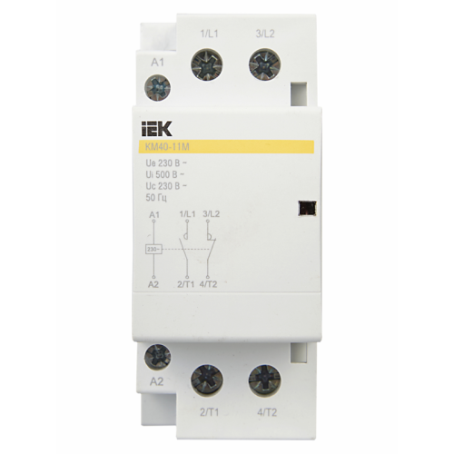 Контактор модульный КМ40-11М AC IEK