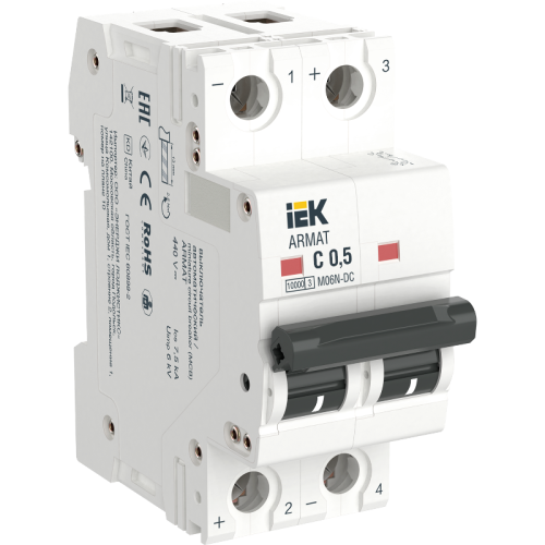 ARMAT Авт. выкл. M06N-DC 2P C 0,5А IEK