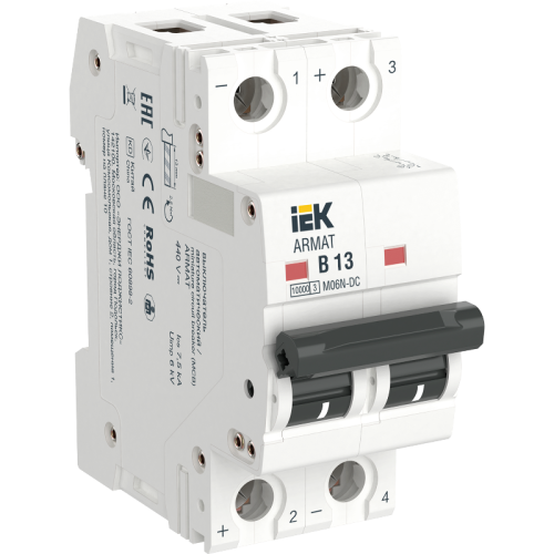 ARMAT Авт. выкл. M06N-DC 2P B 13А IEK