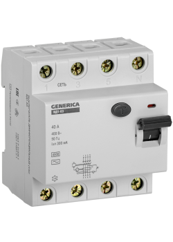 УЗО ВД1-63 4Р 40А 300мА GENERICA