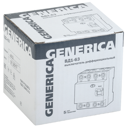 УЗО ВД1-63 4Р 40А 30мА GENERICA