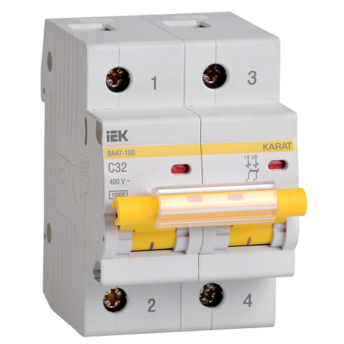KARAT Авт. выкл. ВА47-100 2P C 32А 10кА IEK
