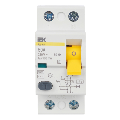 УЗО ВД1-63S 2Р 50А 100мА IEK