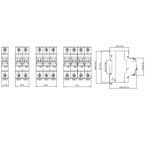 Выключатель автоматический однополюсный/ Выключатель автоматический однополюсный 25А C 4,5кА