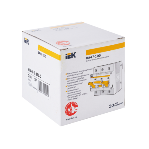 KARAT Авт. выкл. ВА47-100 3P C 50А 10кА IEK
