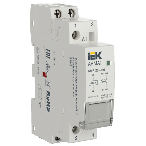 ARMAT Контактор модульный KMR 20А 230В AC 2НО IEK