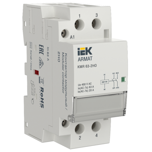 ARMAT Контактор модульный KMR 63А 230В AC 2НО IEK