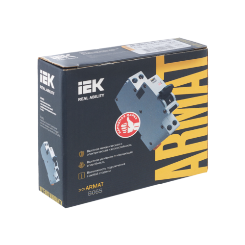 ARMAT АВДТ B06S 1P+NP C10 30мА тип A (18мм) IEK